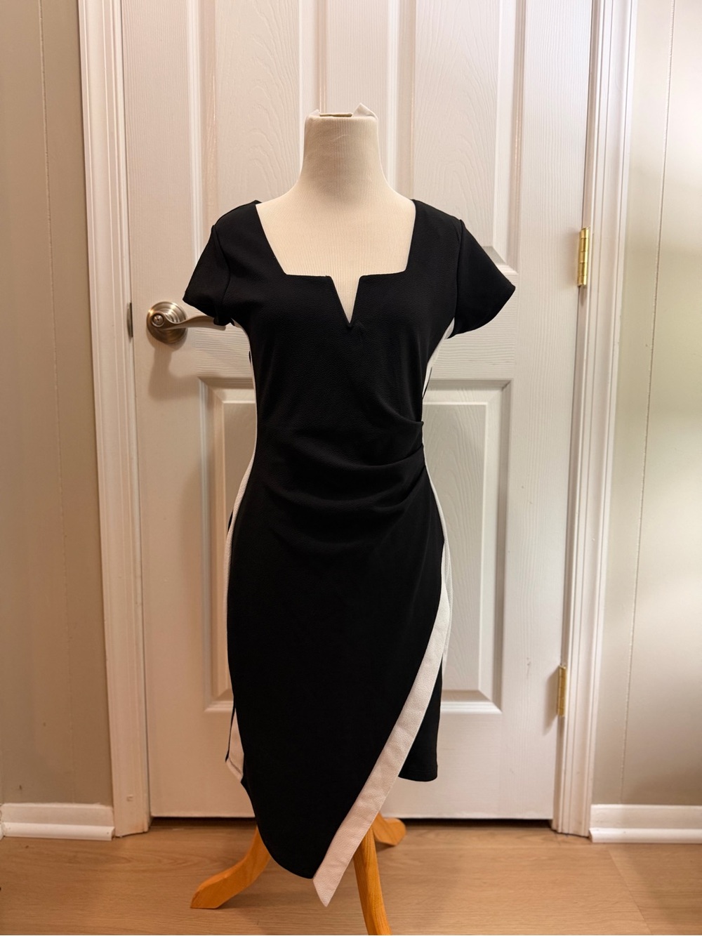 Almost Famous Black Scoop Neck Mini Dress